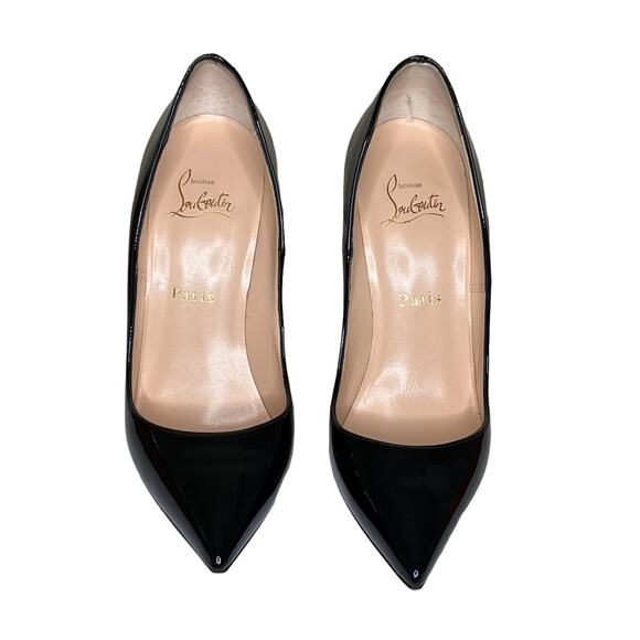 Christian Louboutin Black Patent Leather Heels - Picture 2 of 14